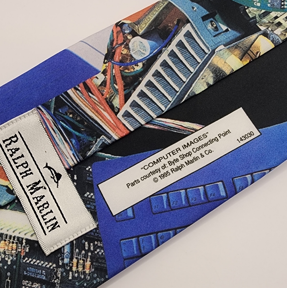 Set Of Two Vintage Computer Ties Mouse Keyboard S… - image 5